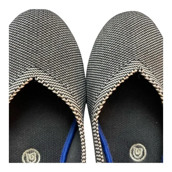 Rothy's The Flat Cloud Grey Birdseye Round Toe Ballet Size 8 - Picture 7 of 10